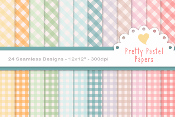 Download Seamless Pastel Gingham Paper - Pastel Collection