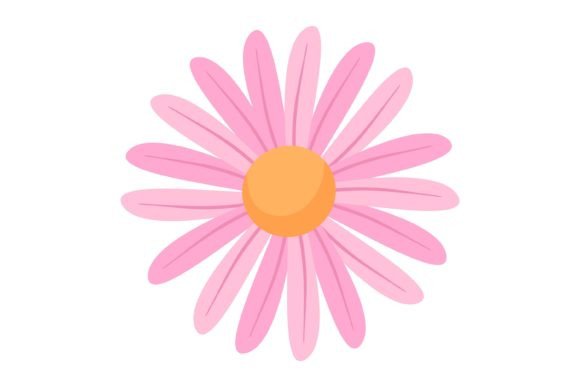 Download Pink Flower Decor Sticker Design - Flower decor Collection