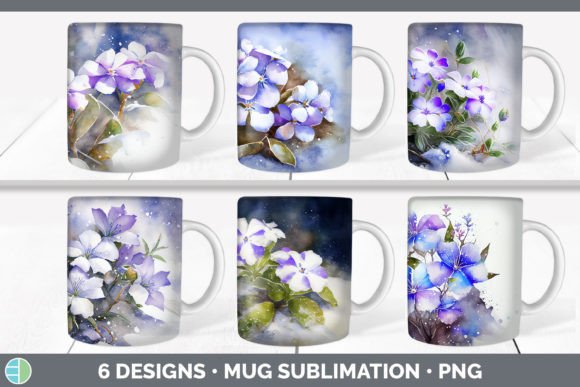 Download Snowy Periwinkle Mug Sublimation | Coffe - Premium Resources