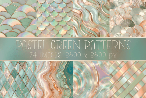 Download Elegant Pastel Green Printable Patterns - Pastel Collection