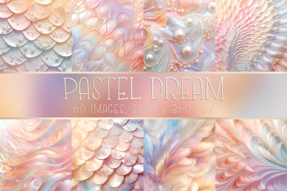 Download Dreamy Pastel Pearly Printable Patterns - Pastel Collection