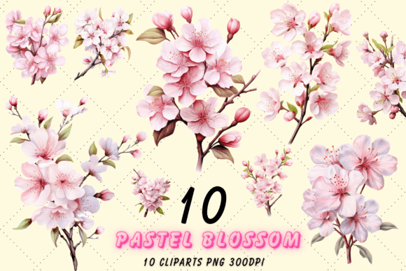 Download Pastel Cherry Blossom Clipart | Spring - Pastel Collection