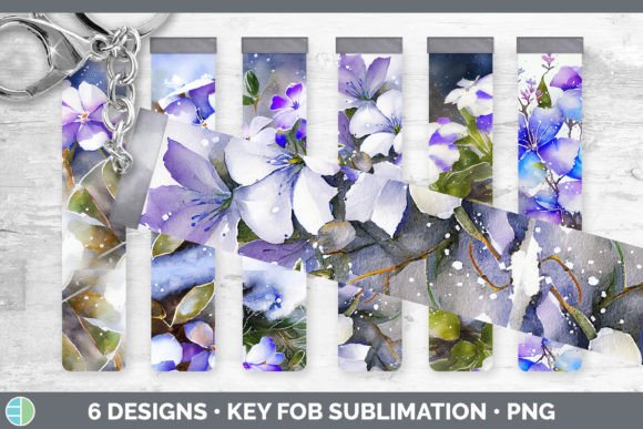 Download Snowy Periwinkle Key Fob | Wristlet Subl - Premium Resources