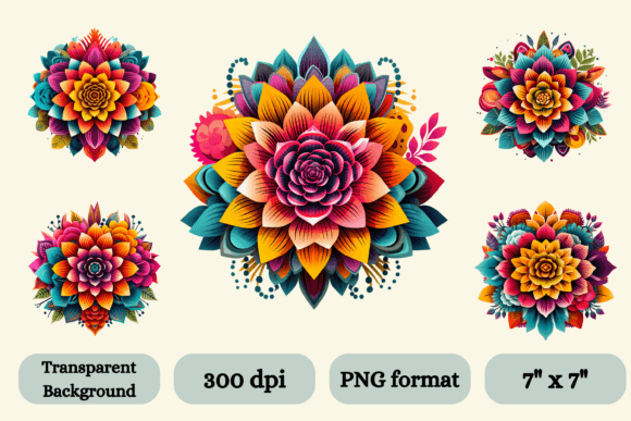 Download 5 DOTD Inspired Flower Illustrations - Flower illustrations Collection