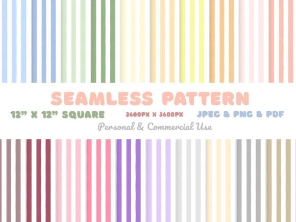 Download Pastel Stripes Seamless Pattern - Pastel Collection
