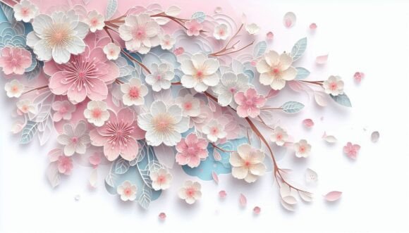 Download Soft Pastel Chinese Cherry Blossoms Fall - Pastel Collection